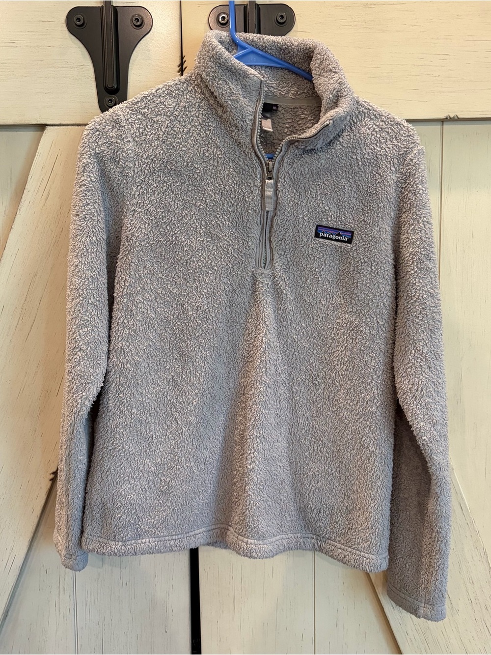 Patagonia Light Gray Fleece Half-Zip Pullover Size Small